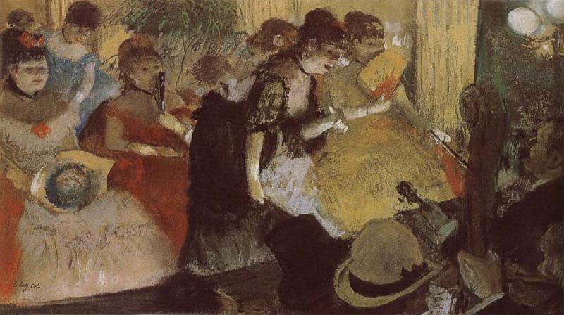 Edgar Degas Opera performance in the restaurant oil painting image